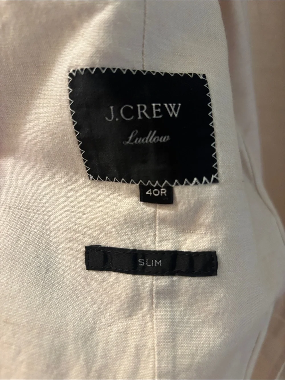 jcrew Irish linen ludlow slim fit SUIT. Jacket and pants.